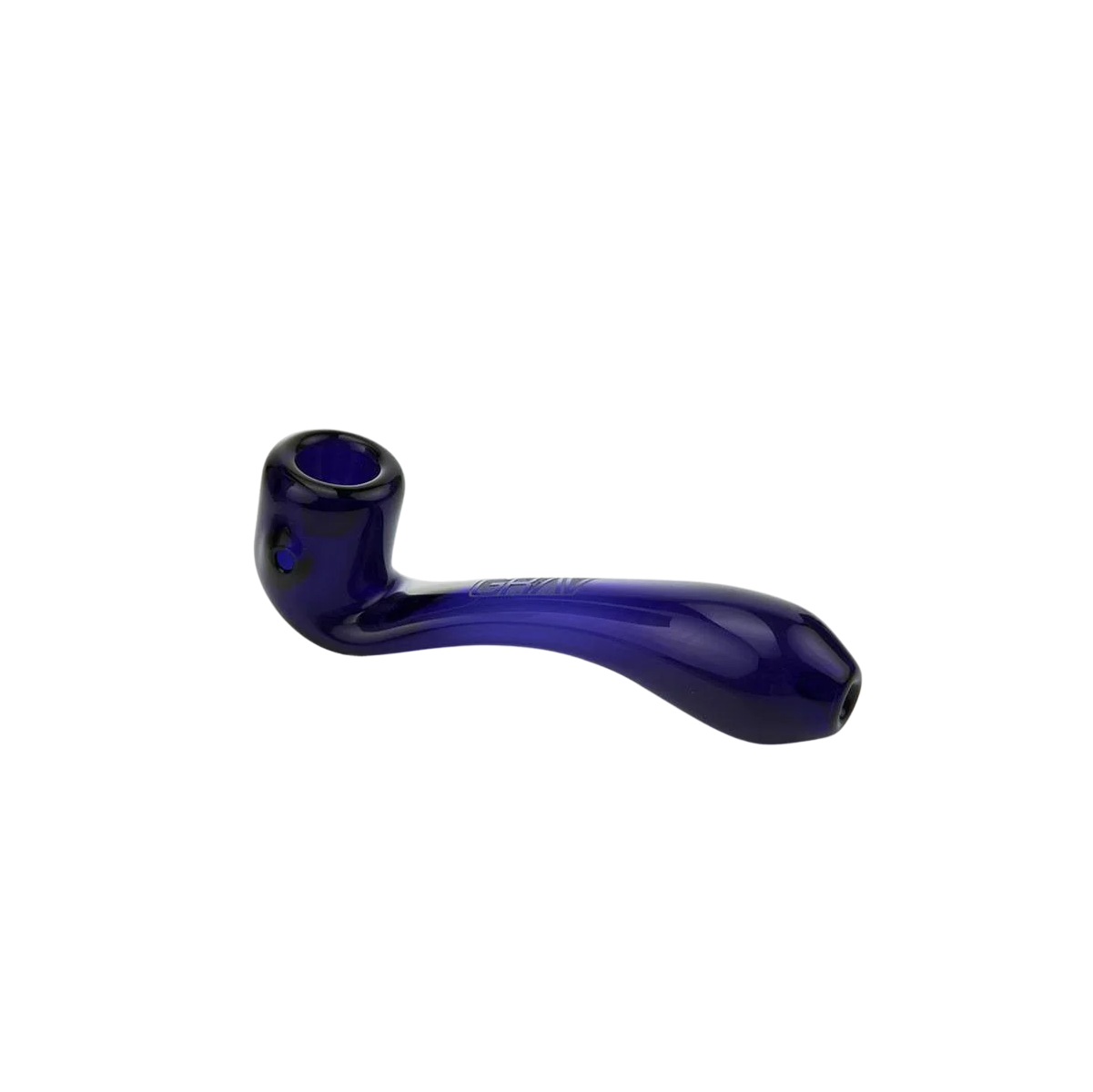 GRAV Labs Classic Sherlock Handcrafted Glass Pipe - Cobalt Blue