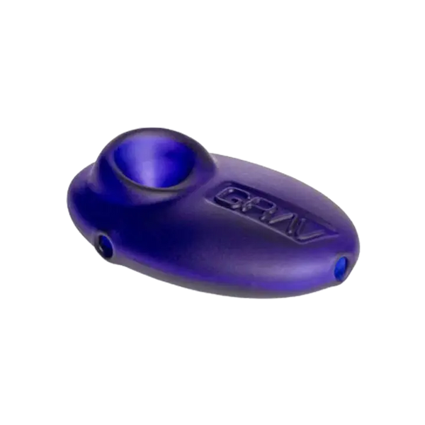 Pipa de Vidrio GRAV Labs Sandblasted Spoon - Cobalt Blue