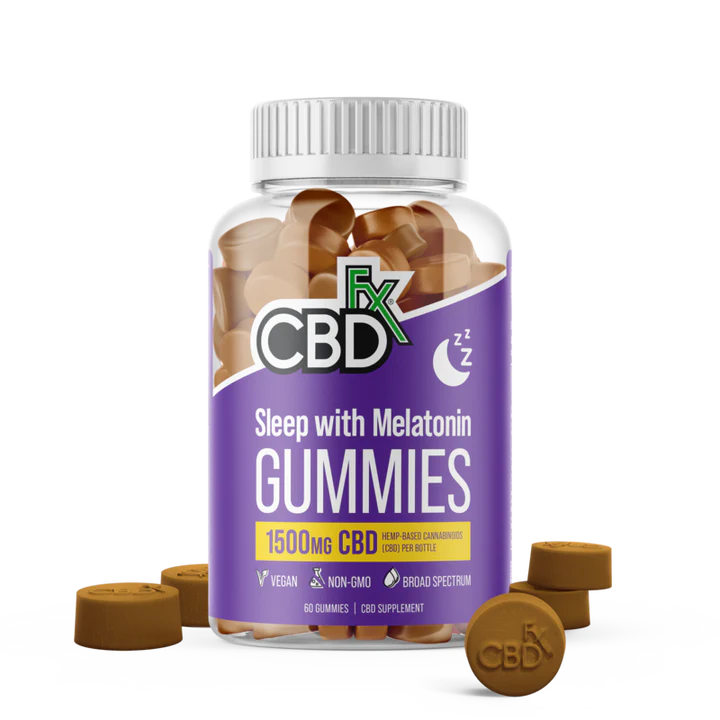 CBDfx Gummies Melatonin 60ct 1500mg