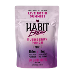 THC Habit Exotics D9 Live Rosin Kushberry Punch-1