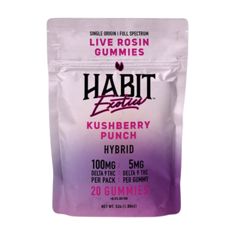 THC Habit Exotics D9 Live Rosin Kushberry Punch