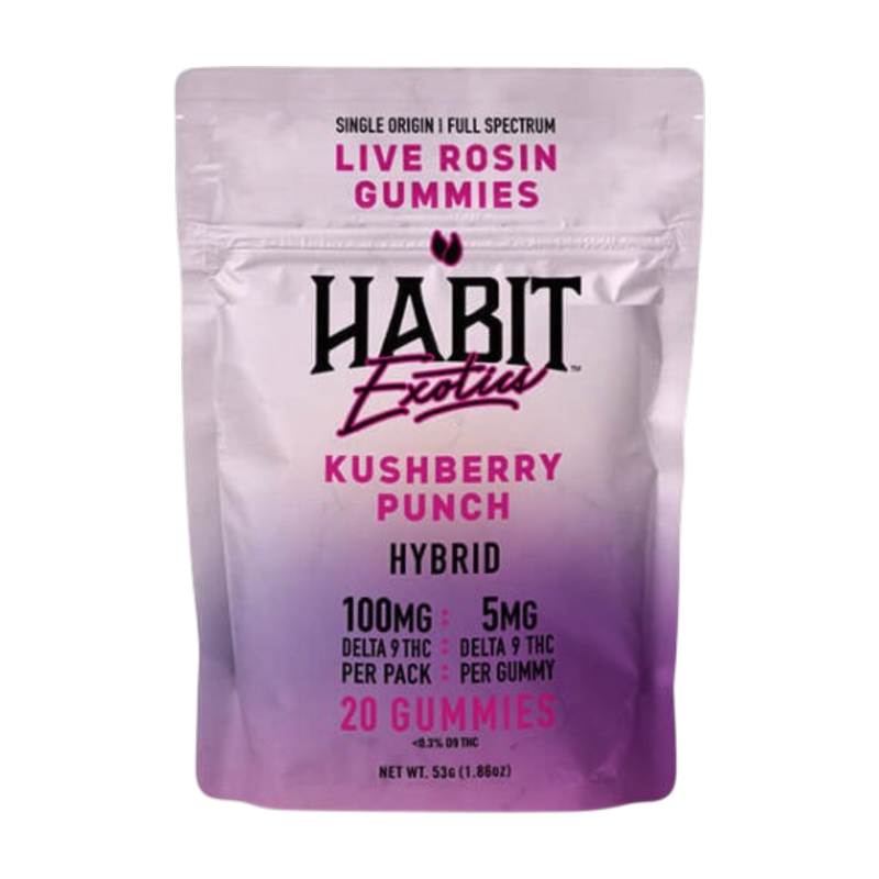 THC Habit Exotics D9 Live Rosin Kushberry Punch-1