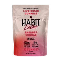 THC Habit Exotics D9 Live Rosin Lemon Sherbert Sundae-1
