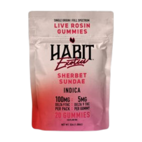 THC Habit Exotics D9 Live Rosin Lemon Sherbert Sundae