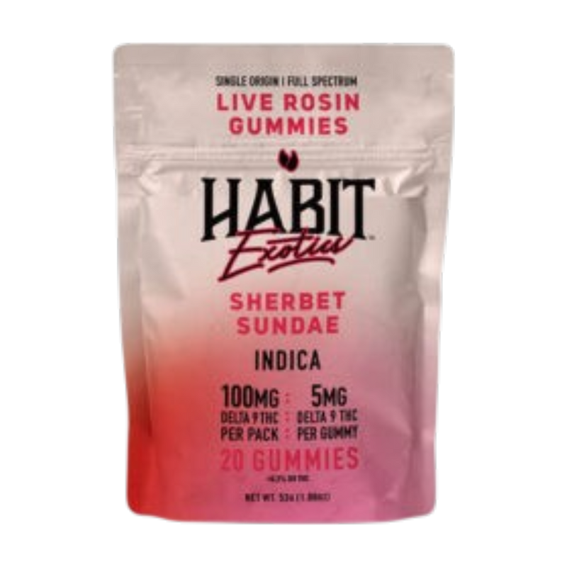 THC Habit Exotics D9 Live Rosin Lemon Sherbert Sundae-1
