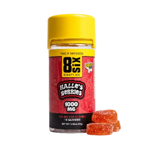 Gomitas 8SIX DRIP SERIE 1000MG HALLES BERRIES HÍBRIDAS