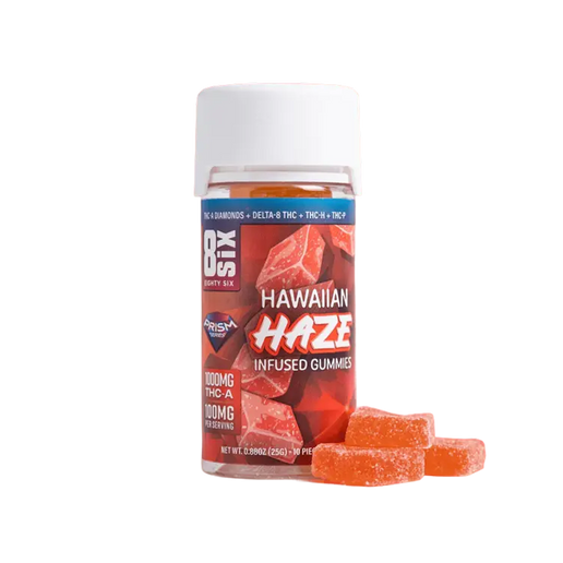 Eighty Six Hawaiian Haze Infused Gummies (10 pz / 500mg Total)