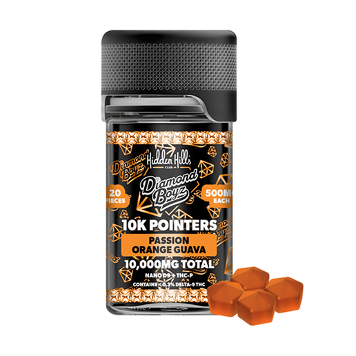 HIDDEN HILLS 10K POINTERS GUMMIES PASSION ORANGE GUAVA