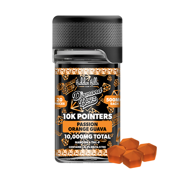 HIDDEN HILLS 10K POINTERS GUMMIES PASSION ORANGE GUAVA