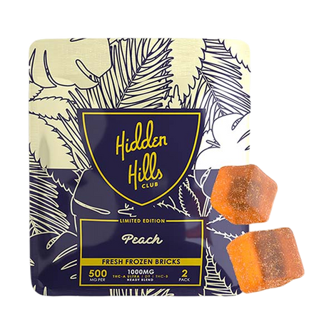 HIDDEN HILLS HEADY BLEND GUMMIES DISPLAY PEACH