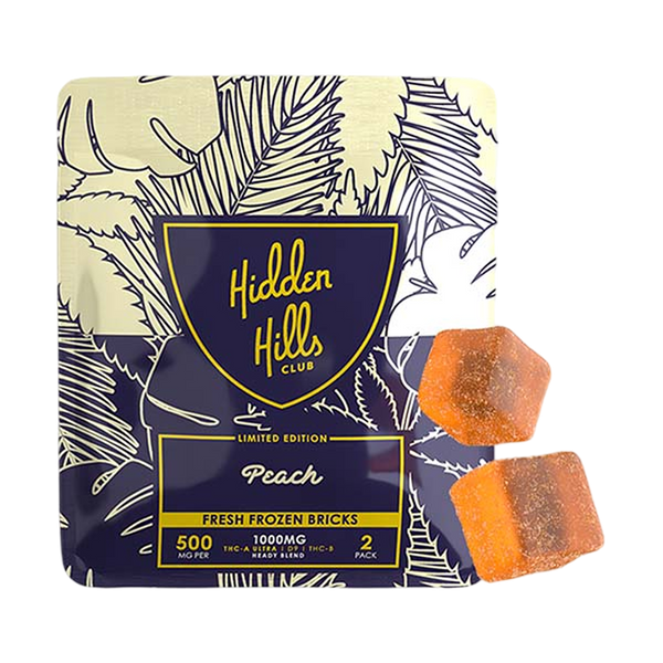 HIDDEN HILLS HEADY BLEND GUMMIES DISPLAY PEACH