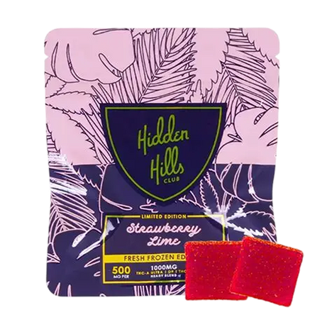 HIDDEN HILLS HEADY BLEND GUMMIES DISPLAY SRAWBERRY LIME