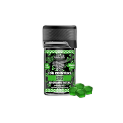 THC Hidden Hills Pointers Gummies 10k Green Apple-1
