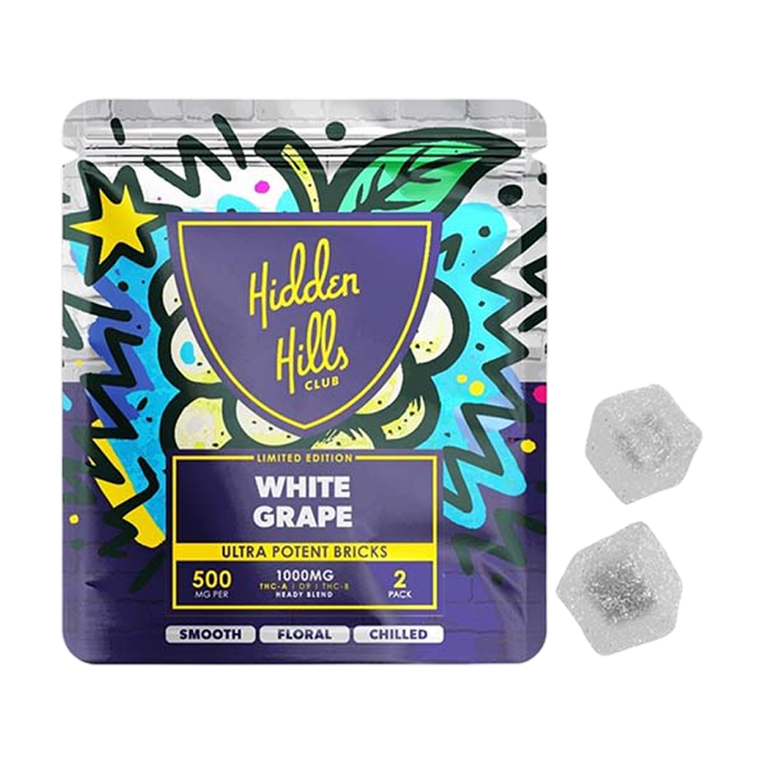 HIDDEN HILLS WHITE GRAPE GUMMIES (2ct) 1000mg