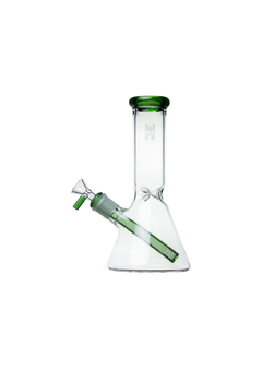 HUMAN GRADE BEAKER 9" GREEN ACCENT-1