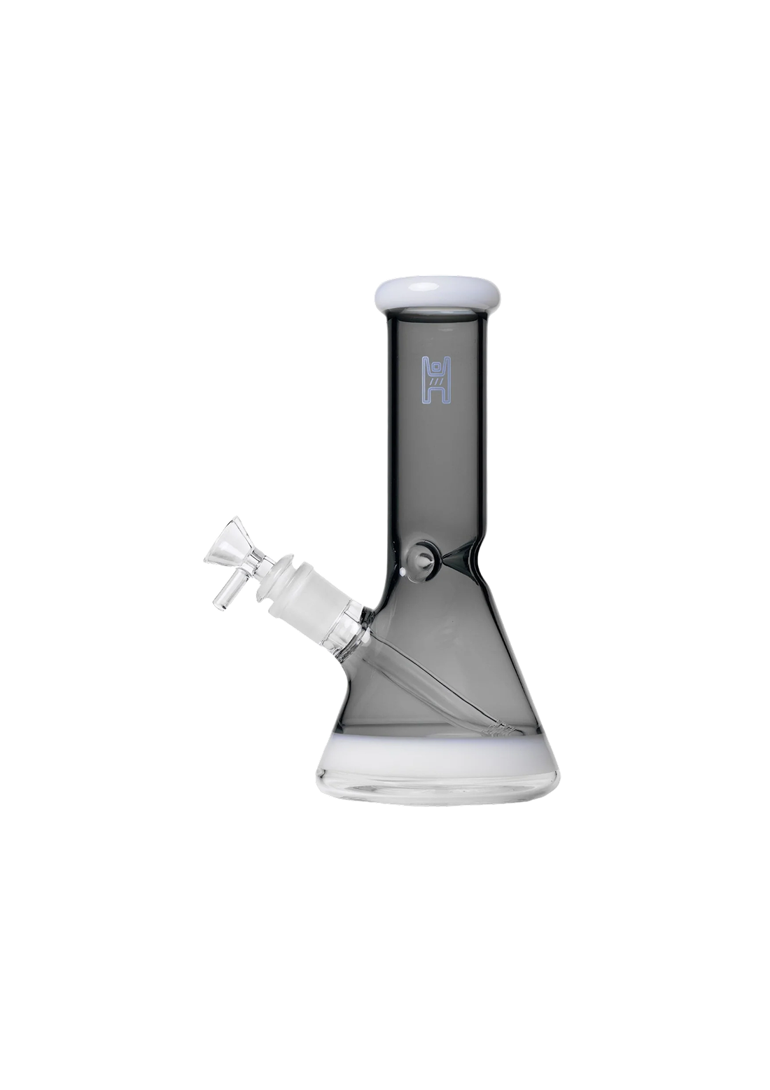 HUMAN GRADE BEAKER 9" SMOKE ACCENT-1