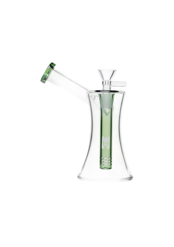 HUMAN GRADE HOURGLASS SIDECAR 6" GREEN ACCENT