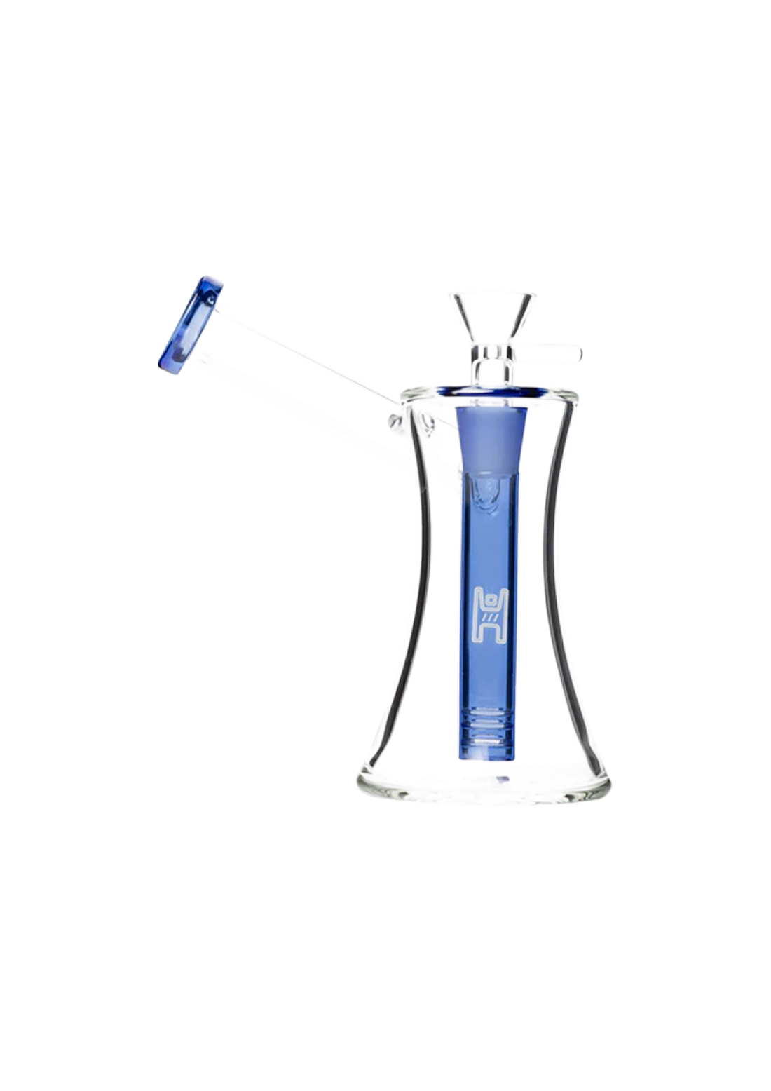 HUMAN GRADE HOURGLASS SIDECAR 6" BLUE ACCENT