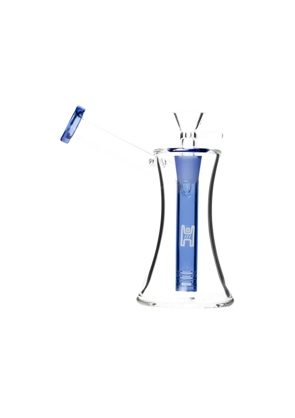 HUMAN GRADE HOURGLASS SIDECAR 6" BLUE ACCENT