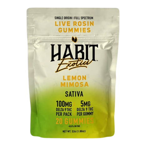 THC Habit Exotics D9 Live Rosin Lemon Mimosa Sativa