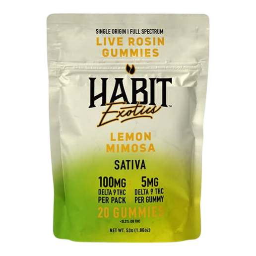 THC Habit Exotics D9 Live Rosin Lemon Mimosa Sativa