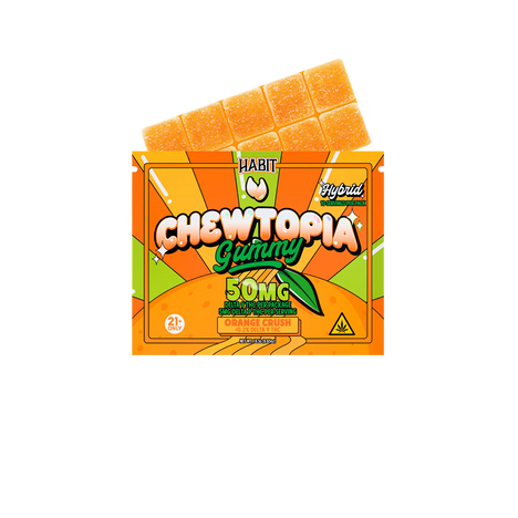 Habit Gomitas Chewtopia Delta 9 THC 50 mg Orange Crush