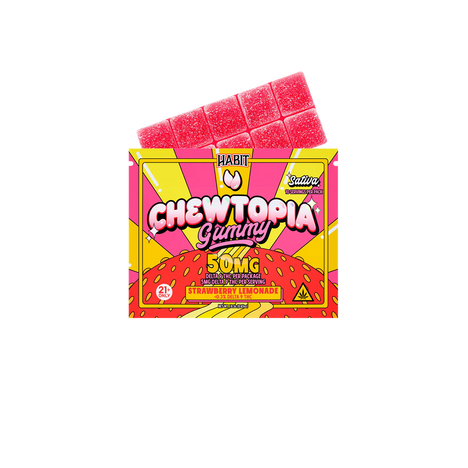 Habit Gomitas Chewtopia Delta 9 THC 50 mg Strawberry Lemonade