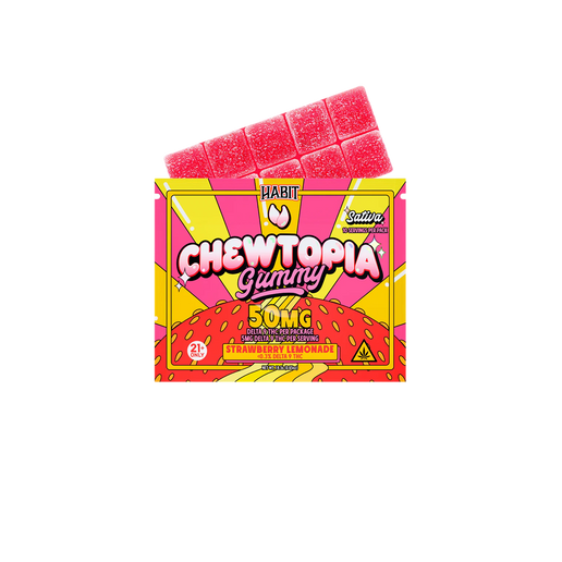 Habit Gomitas Chewtopia Delta 9 THC 50 mg Strawberry Lemonade