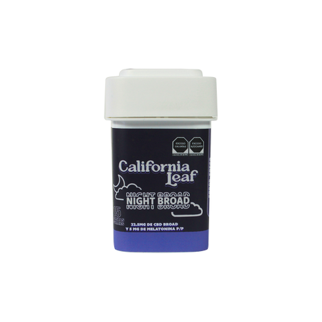 Gomitas Night Broad (Sin terpenos – 20 mg CBD Broad + 5 mg Melatonina) |15 ó 30 piezas.