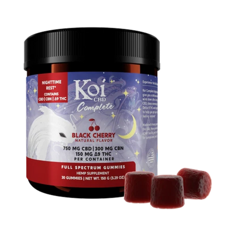 Koi Complete Nighttime Gummies Black Cherry 30 Pz