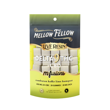 THC Live Resin Mellow Fellow Delta 9 M Fusions Rambutan Kaffir Lime Kumquat