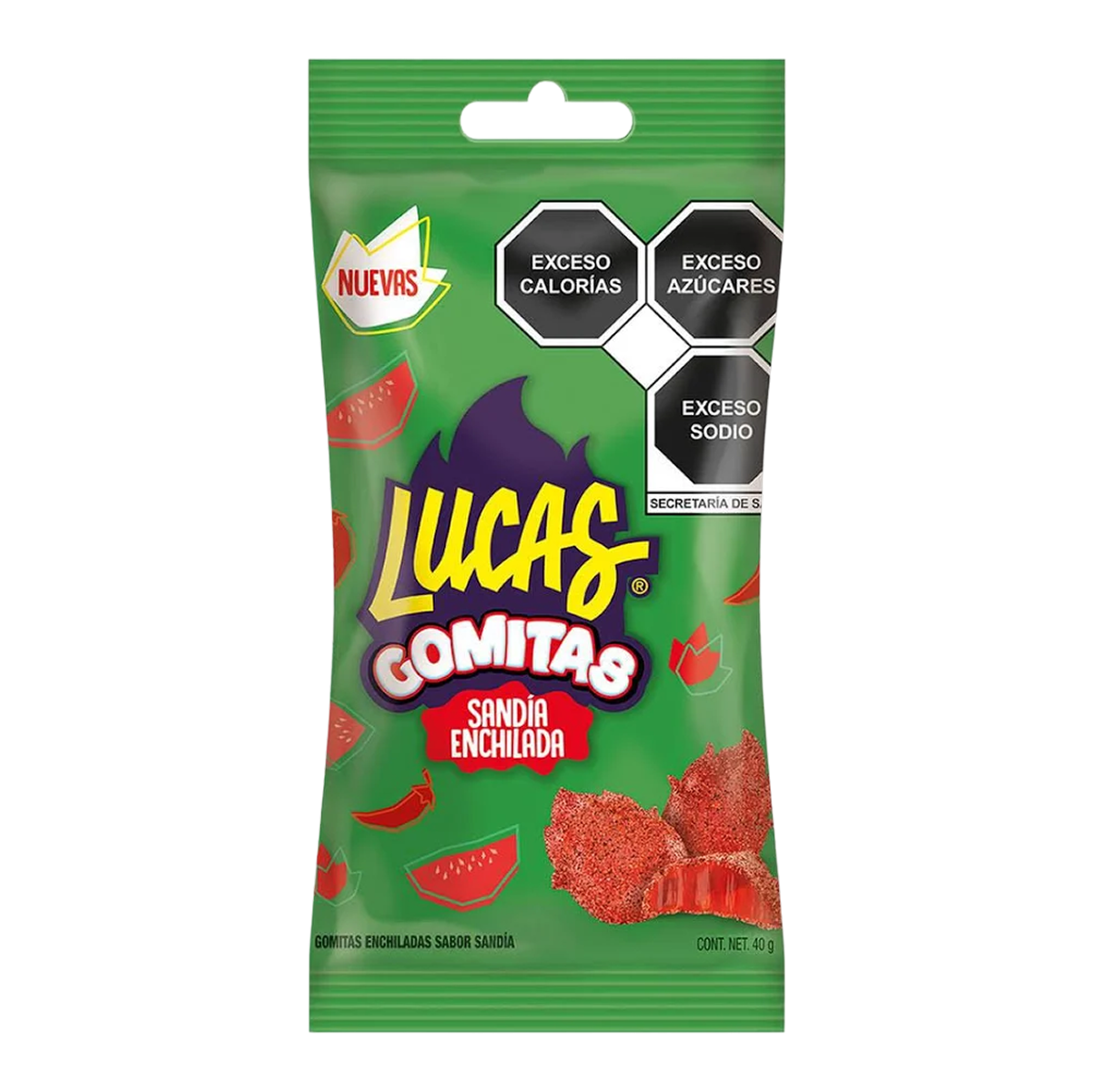 LUCAS GOMITAS SANDIA ENCHILADO 40GR