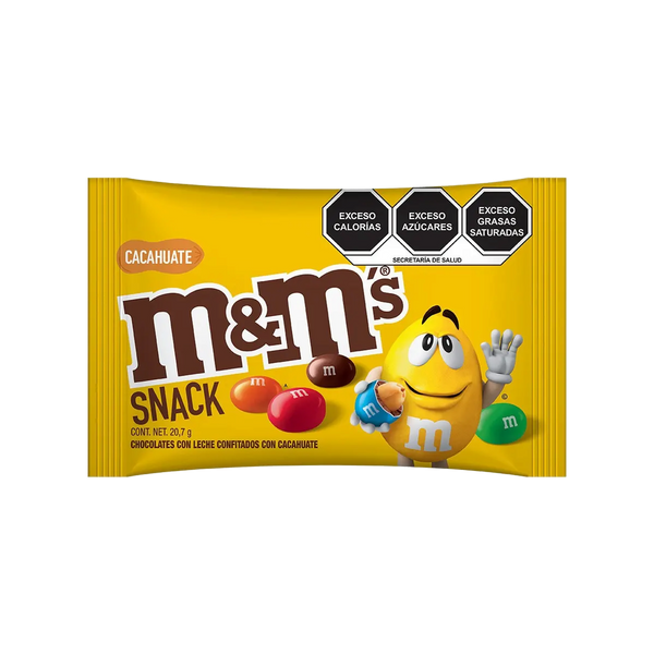 MARS M&M CACAHUATE SNACK DISP