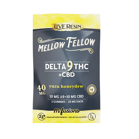 THC Mellow Fellow Live Resin 40mg 2pz yuzu Honeydew