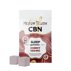 MELLOW FELLOW SLEEP GUMMIES 2PZ EDIBLES 100MG CBN CHERRY-2
