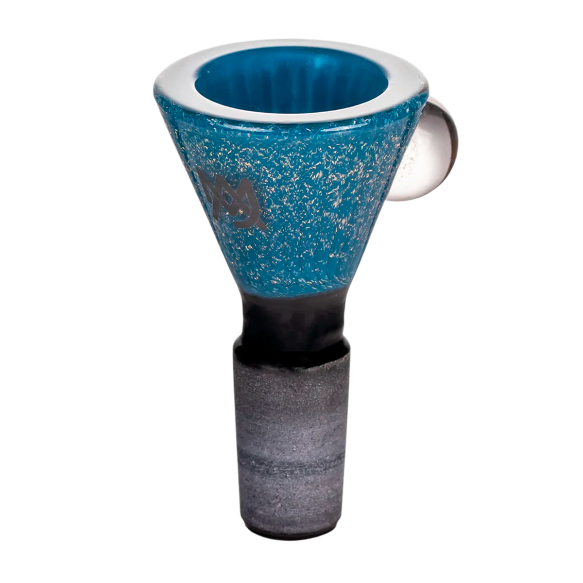 MJ ARNESANAL BOWLS DICHRO LIGHT BLUE 14MM FLOWER BOWL
