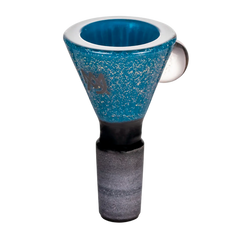 MJ ARNESANAL BOWLS DICHRO LIGHT BLUE 14MM FLOWER BOWL-1