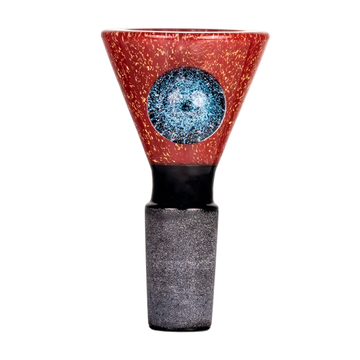 MJ ARSENAL BOWLS DICHRO RED 14MM FLOWER BOWL-1