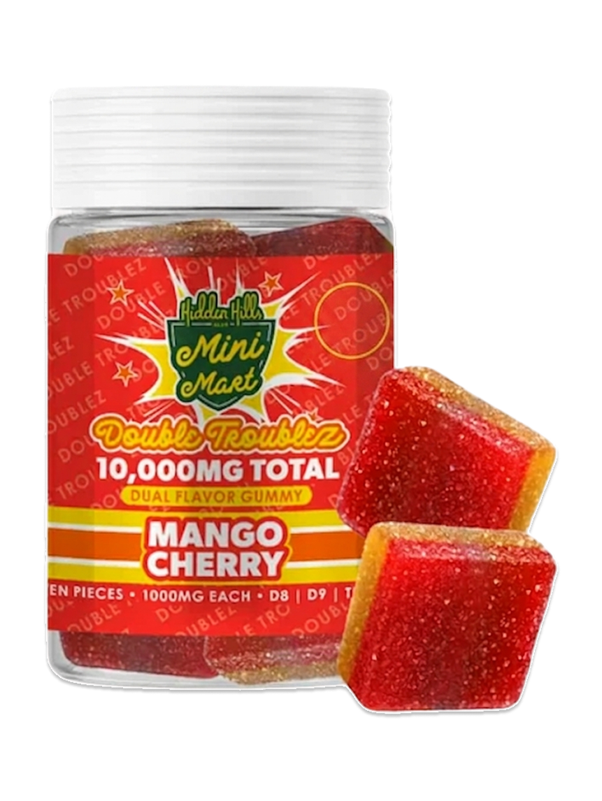Hidden Hills Mango Cherry Mini Mart Double Troublez Gummies 10G-1