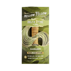Mellow Fellow Delta-9 + CBD Baklava Stick: Hazelnut (1 pz / 40mg Total)-1