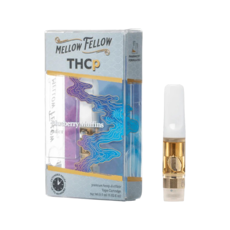 THCP KART Mellow Fellow Premium .5ml Blueberry Muffins (Indica)-1