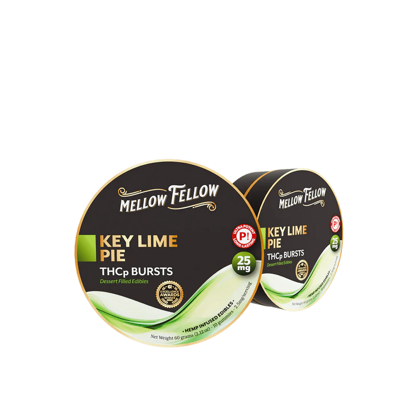 Mellow Fellow THCP Bursts 10pc Edibles 25mg Key Lime Pie-1