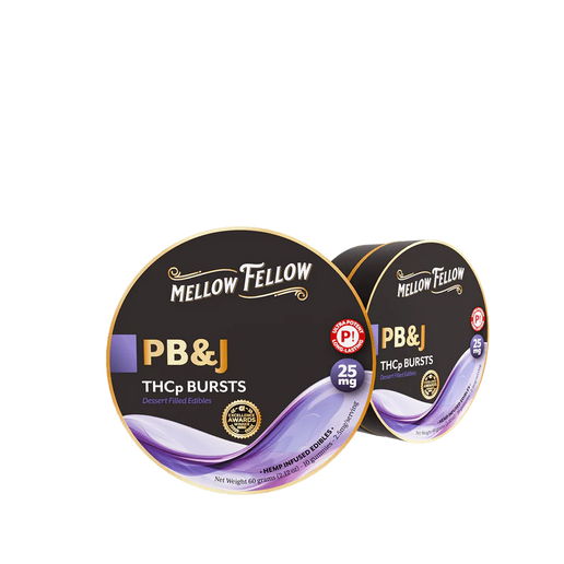 Mellow Fellow THCP Bursts 10pc Edibles 25mg PB&