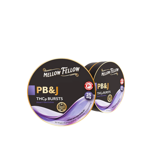 Mellow Fellow THCP Bursts 10pc Edibles 25mg PB&