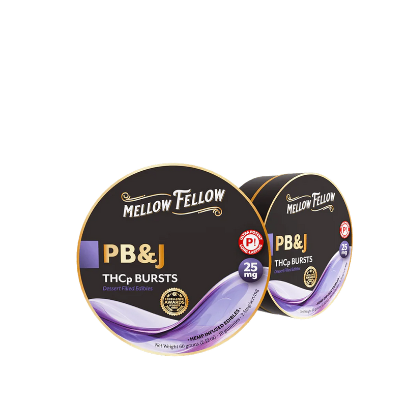 Mellow Fellow THCP Bursts 10pc Edibles 25mg PB&-1