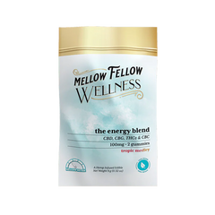 Mellow Fellow Wellness 2pc Gummies 100mg Energy Blend Tropic Medley-1