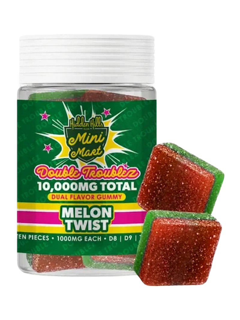 Melon Twist Hidden Hills Mini Mart Double Troublez Gummies 10G-1