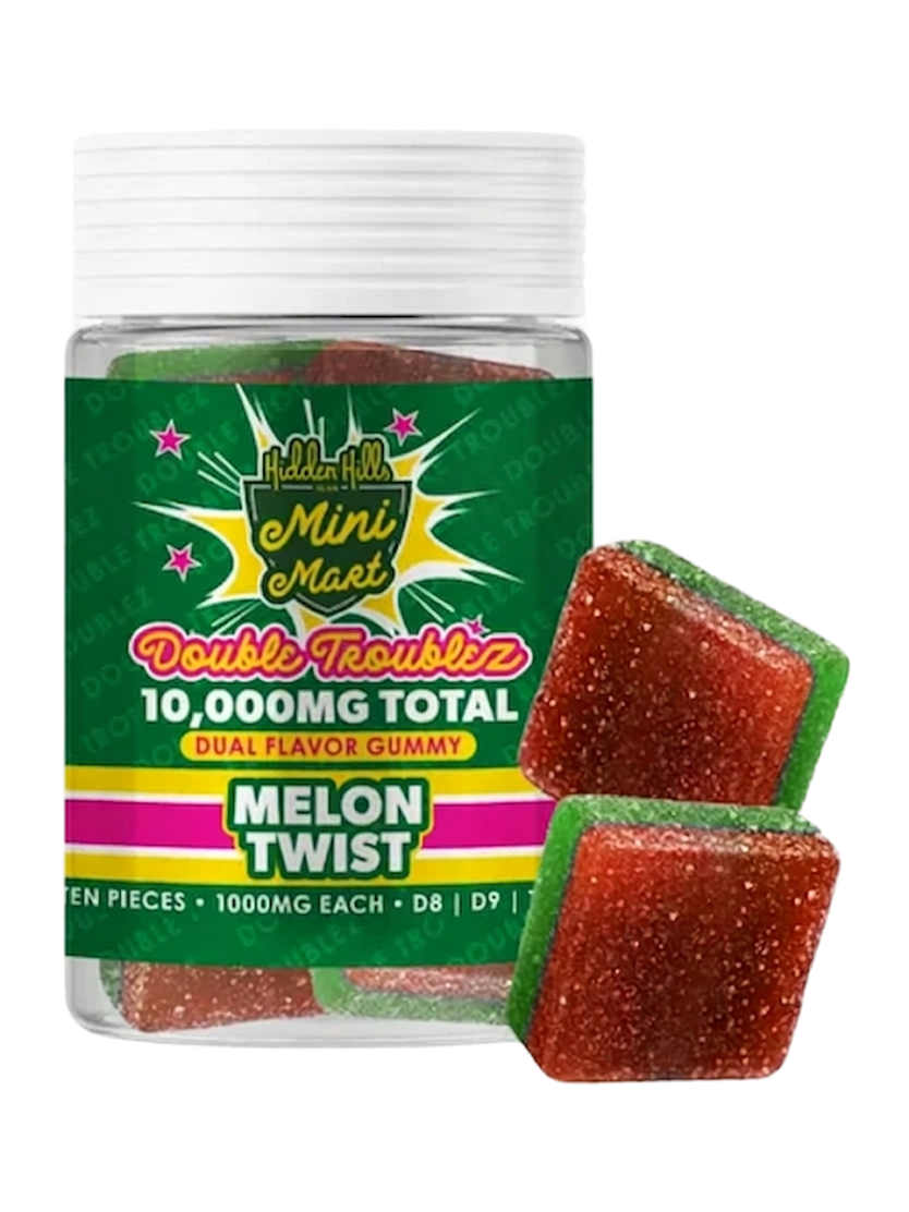 Melon Twist Hidden Hills Mini Mart Double Troublez Gummies 10G