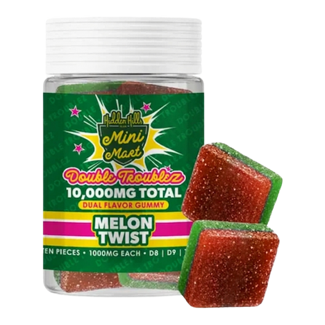 THCP Melon Twist Hidden Hills Mini Mart Double Troublez Gummies 10G