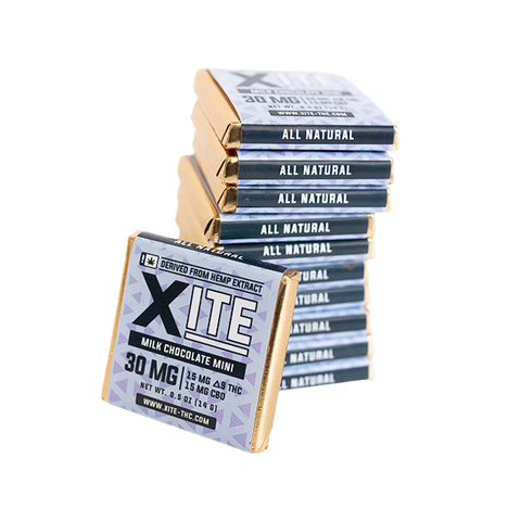 XITE Delta 9 THC Mini chocolates con leche